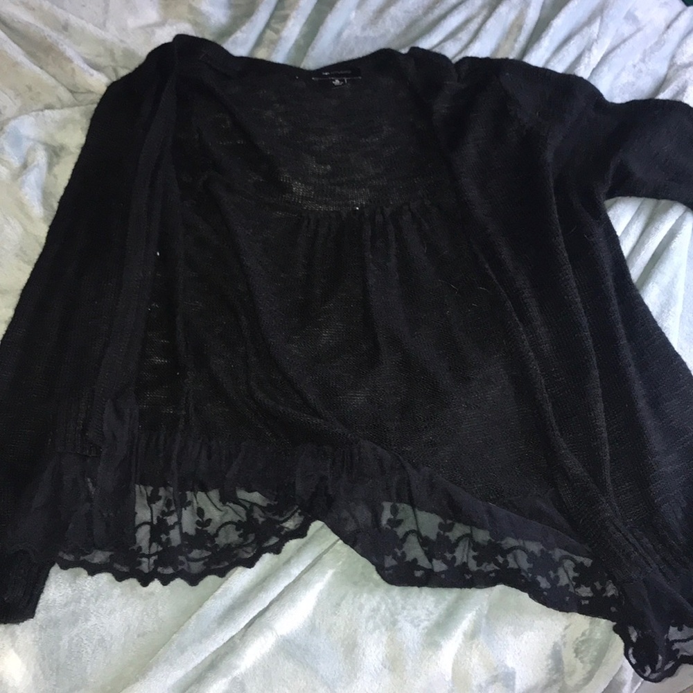 Black cardigan